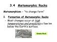 3.4 Metamorphic Rocks PowerPoint PPT Presentation