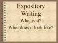 Expository Writing PowerPoint PPT Presentation