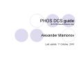PHOS DCS guide (for PVSS based products only) PowerPoint PPT Presentation