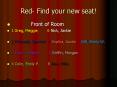 Red- Find your new seat! PowerPoint PPT Presentation