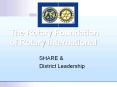 The Rotary Foundation of Rotary International PowerPoint PPT Presentation
