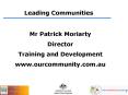 Leading Communities PowerPoint PPT Presentation