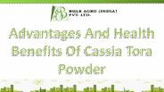 Contribution Of Cassia Powder in Human & Animal Diet