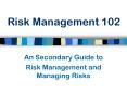 Risk Management 102 PowerPoint PPT Presentation