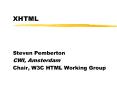 XHTML PowerPoint PPT Presentation