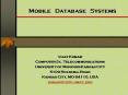 Mobile  Database  Systems PowerPoint PPT Presentation