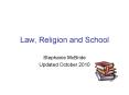 Law, Religion and School PowerPoint PPT Presentation