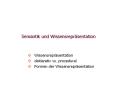 Semantik und Wissensrepr PowerPoint PPT Presentation