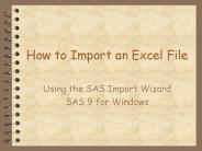 How to Import an Excel File