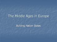 The Middle Ages in Europe