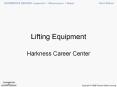 Lifting Equipment PowerPoint PPT Presentation