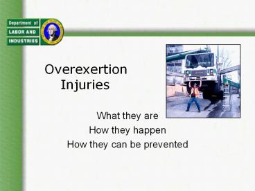 Overexertion Injuries