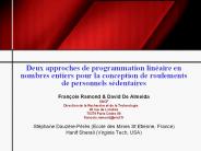 Deux approches de programmation lin