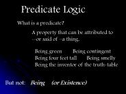 Predicate Logic