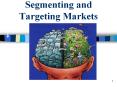 Segmenting and Targeting Markets PowerPoint PPT Presentation