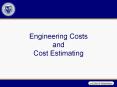 Engineering Costs and Cost Estimating PowerPoint PPT Presentation