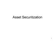 Asset Securitization