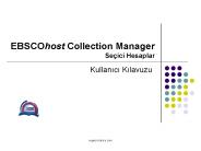 EBSCOhost Collection Manager Se