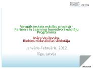 Partners in Learning Global Forum 2011