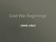 Cold War Beginnings
