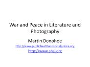 War and Peace in Literature and Photography