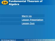 Fundamental Theorem of Algebra