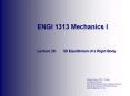 ENGI 1313 Mechanics I PowerPoint PPT Presentation