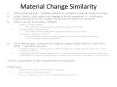 Material Change Similarity PowerPoint PPT Presentation