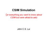CSIM Simulation