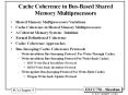 Cache Coherence in Bus-Based Shared Memory Multiprocessors PowerPoint PPT Presentation