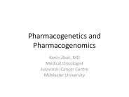Pharmacogenetics and Pharmacogenomics