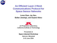 Comm Architecture for Space-Based Networks