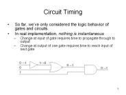 Circuit Timing