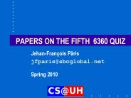 PAPERS ON THE FIFTH 6360 QUIZ