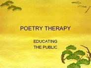 POETRY THERAPY