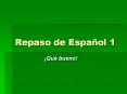 Repaso de Espa PowerPoint PPT Presentation