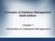 Concepts of Database Management Sixth Edition