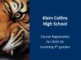Klein Collins High School PowerPoint PPT Presentation