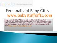 Personalized Baby Gifts - www.babystuffgifts.com