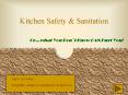 Kitchen Safety PowerPoint PPT Presentation