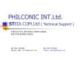 PHILCONIC INT.Ltd. PowerPoint PPT Presentation