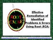 Root Cause Analysis Tools-Root Cause Analysis Training