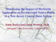 Monitoring the Impact of Herbicide Application on Invasive and Native Plants in a New Jersey Coastal Dune System PowerPoint PPT Presentation