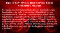 Tips to Buy Stylish Red Bottom Shoes Collection Online