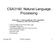 CSA3180: Natural Language Processing PowerPoint PPT Presentation