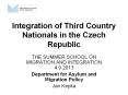 Integration of Third Country Nationals in the Czech Republic PowerPoint PPT Presentation