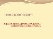 Directory Script