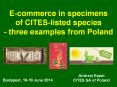 E-commerce in specimens of CITES-listed species - three examples from Poland PowerPoint PPT Presentation