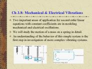 Ch 3.8: Mechanical