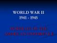 WORLD WAR II 1941 - 1945 PowerPoint PPT Presentation